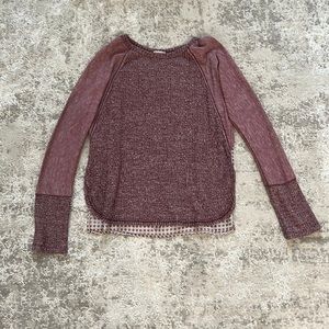 Womens Hem and Thread Long Sleeve